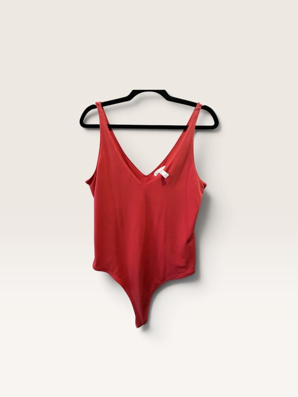 Leith Coral V-Neck Bodysuit Size M